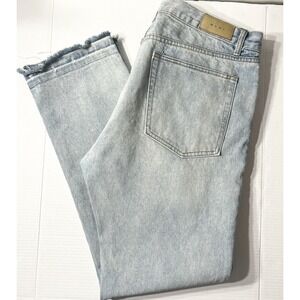 MNML jeans Men's 40 Slim Fit Stonewash Sand Blasted Quiet Luxury Buttonfly